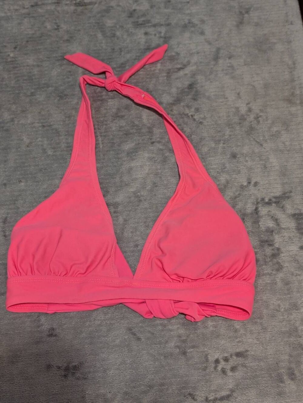 Old Navy Size M Hot Pink Halter Bikini Top Swim